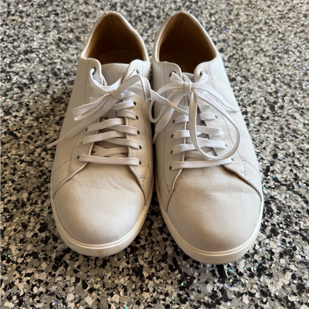 Cole Haan White Leather Sneakers